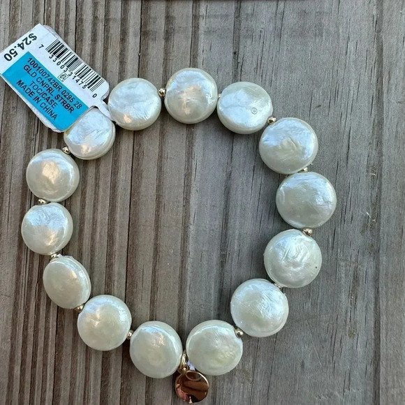 PEARL CHARTER CLUB BRACELET - Picture 1 of 2